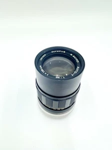 Olympus OM-System E.Zuiko Auto-T  135mm Telephoto Lens w/Leather Case - Picture 1 of 11