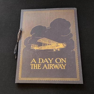A Day On The Airway Sarony Cigarette Cards Hardback 1928 - Image 1 of 4