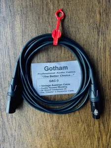 Conjunto de cable de micrófono Gotham GAC-3 de colección (cable austriaco) 8 pies - Imagen 1 de 2