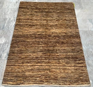 4x6 ft High Quality Afghan Handmade Gabbeh Bedroom Rug Traditional Soft Wool Rug - Picture 1 of 12