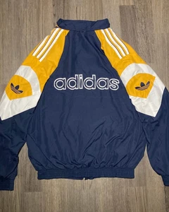 Vintage tennis 90s adidas windbreaker jacket  Size men L - Picture 1 of 2