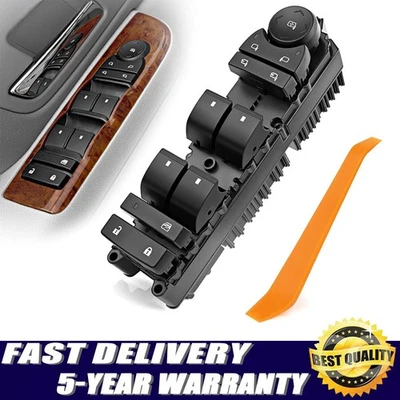 Door Window Switch Panel Control For Chevrolet GMC Cadillac 2007-14 Left Driver - Image 1 of 4