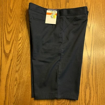 FRENCH TOAST Boys Navy Blue Uniform Bermuda SHORTS  20  Adj Waist  SH9271 E  NWT - Image 1 of 4