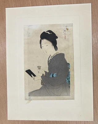 Farbholzschnitt Japan, antik - Bild 1 von 4