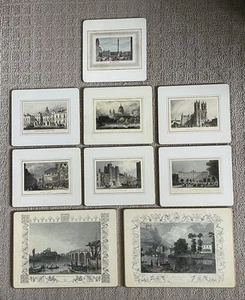 Menge 9 Vintage LADY CLARE Tischsets - Tischsets, Mittagessen Matten, Servierunterlage - Bild 1 von 14