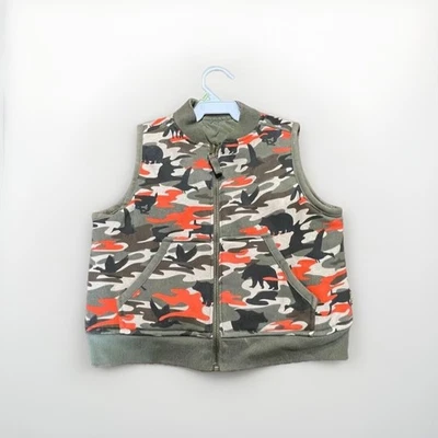 Hunting Camo Vest Geese Bear Orange Oshkosh Boy Toddler Size 2T - Image 1 of 3