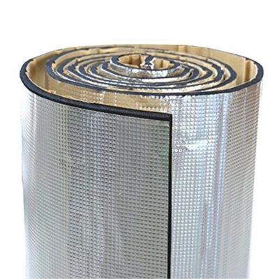 Amortiguador de sonido autoadhesivo para cortafuegos de automóvil protector térmico aislamiento acústico alfombrilla almohadilla Foto 1 de 4