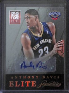 2013-14 Panini Elite Signatures Autograph #9 Anthony Davis No 34 of 49