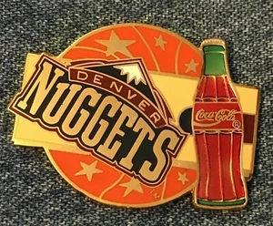 Denver Nuggets Pin~NBA~Coca Cola~Coke~Vintage 1994 by Imprinted Products - Bild 1 von 3