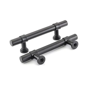 Kitchen Cabinet Handles Black Drawer Pulls Cabinet Pulls T Bar Pull Door knobs - Picture 1 of 18