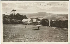 ROTHESAY GOLF COURSE AND CLUB HOUSE - Bute Sport Postcard - Picture 1 of 2