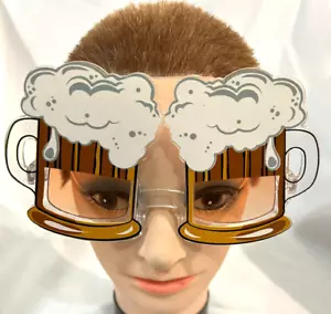 Multi Costume Mask Beer Mug Design Sun Glasses - Picture 1 of 3