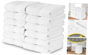 Washcloths Towels, 100% Cotton, 13x13 inch Face Fingertip Towel for Bath and - Picture 1 of 8