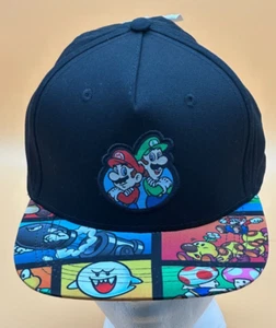 NWT OSFM Super Mario Brothers Youth Multi Color Baseball Snapback Hat - Picture 1 of 8