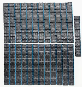 Klebegewicht Wuchtgewicht 25 Riegel schwarz 300x 5g (1500g) - Bild 1 von 2