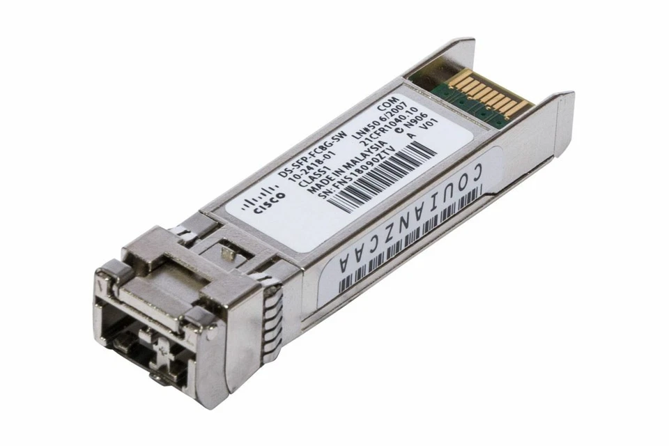 Genuine Cisco DS-SFP-FC8G-SW 10-2418-01 8Gb Fibre Channel SFP+ 850nm MMF LC - Image 1 of 1