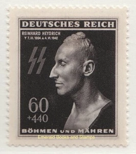 EBS Bohemia & Moravia 1943 - Reinhard Heydrich Death Mask - Michel 131 - MNH** - Picture 1 of 1