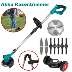 Akku Rasentrimmer Freischneider Motorsense Gartenkantenfräser 8x Klingen Trimmer - Bild 1 von 17