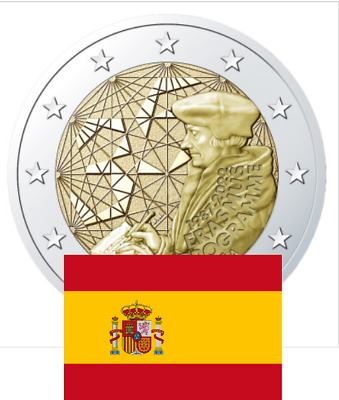 Prévente 2 Euros Commémorative Espagne 2022 Erasmus UNC • 3.50€