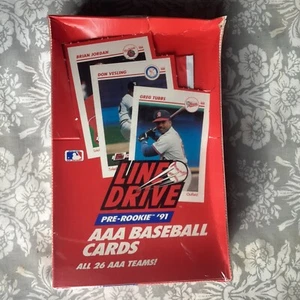 1991 Line Drive Pre-Rookie AAA Baseball Cards Factory Sealed Box, 36 Packs - Picture 1 of 6