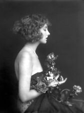 Alfred Cheney Johnston - Semi Nude Ziegfeld Follies Girl with Roses 1920-17"x22"