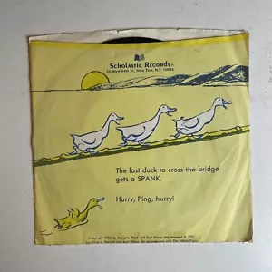 7" 33 1/2 Record-The Story About Ping-Scholastic Records/Marjorie Flack - Foto 1 di 4