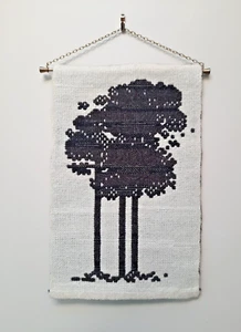 Swedish wall hanging with trees - Picture 1 of 9