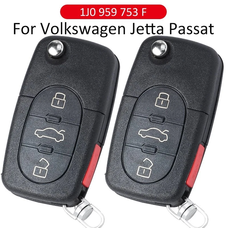 2 Llavero remoto para Volkswagen Beetle Passat 1998-2021 NBG8137T, 1J0 959 753 F Foto 1 de 1
