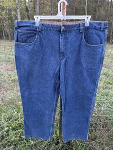 Duluth Trading Co. Herren Ballroom Duluth Flanell-gefütterte Jeans 48 W 32 L blau Farm - Bild 1 von 6