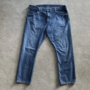 Vtg Polo Ralph Lauren The Hampton Straight Jeans Mens 40x30 Blue Denim Relaxed - Picture 1 of 15