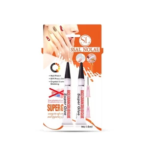 Superstarker Nagelkleber zum Andrücken von Nägeln - Acryl in Salonqualität, klar  - Bild 1 von 6