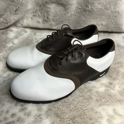 Nike Air Comfort Waverly Last Golf Shoes Mens Size 11W Brown Saddle Leather - Image 1 of 4