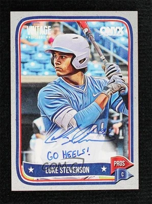 2024 Onyx Vintage Plata Borde Inscrito/10 Luke Stevenson #VALUST Automático Foto 1 de 2