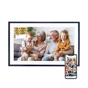 Digital Picture Frame,Frameo 15.6 Inch Large Digital Photo Frame,Built-in 32G... - Picture 1 of 8