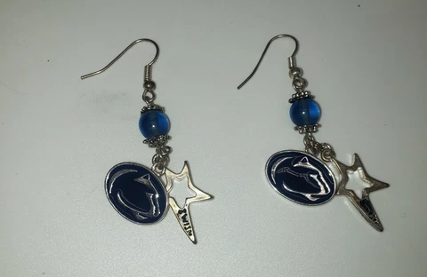 Vintage Penn State Nittany Lions Dangle Earrings Cover