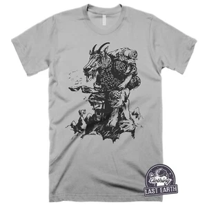Mountain Goat T-Shirt Hiking Gift Mountain Climber Tshirt Mens Goat Graphic Tee - Picture 1 of 3
