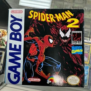 NINTENDO GAME BOY SPIDER-MAN 2 MARVEL COMICS ACCLAIM 1992 (BOX ONLY CARNAGE T14 - Picture 1 of 6