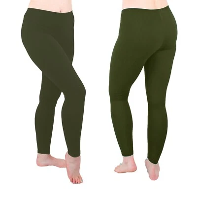 Leggings cálidos de vellón suave para mujer, pantalón elástico súper suave hasta el tobillo Foto 1 de 4