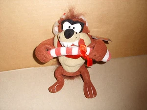 Nanco Looney Tunes Weihnachten Tazmanischer Teufel beißt Zuckerstange Warner Bros Neu mit Etikett - Bild 1 von 3