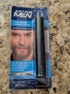 Just for Men 1-Day Beard & Brow Color, Temporary Color Light Brown .3 oz - Picture 1 of 6