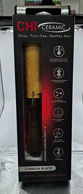 CHI Ceramic 1.5" Curler Curling Iron Carbon Black - Image 1 of 3