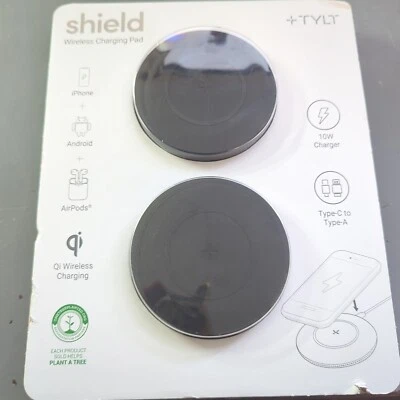 TYLT Shield 2 Pack Wireless Charger Pad | Wireless Charging Station | Qi-black - Image 1 of 4