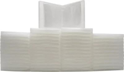 SQUARE DEAL RECORDINGS & SUPPLIES (50) CDBR1608CL Clear 8 Disc Capacity CD Case Album Book Storage Wallet 16mm NEW