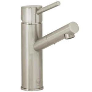 VIGO VG01009BN Noma Single Lever Basin Bathroom Faucet in Brushed Nickel - Picture 1 of 8