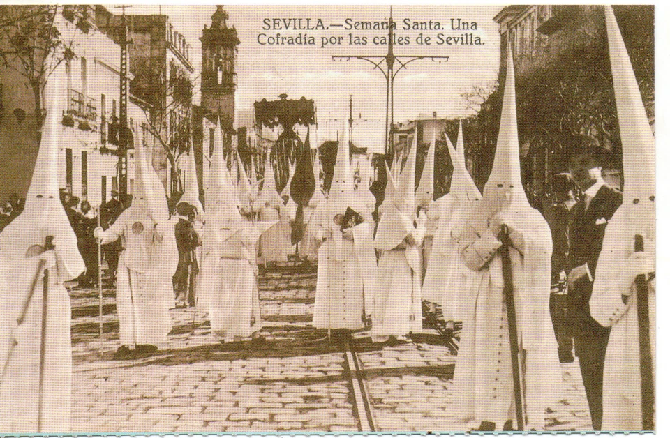 Tarjeta Postal Sevilla Semana Santa una cofradia en la calle facsimil (CG-716) - Imagen 1 de 1