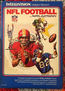 NFL Football Intellivision Spiel - komplett mit Cartridge, Box, Handbuch, Overlays - Bild 1 von 3