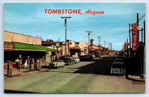 Postal de Allen Street the Main Drag of Tombstone Arizona década de 1950 - Imagen 1 de 2