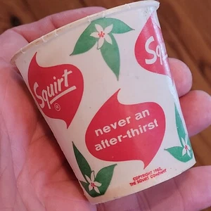 Squirt Soda 4 oz 1962 Paper Wax Sample Cup - Picture 1 of 5