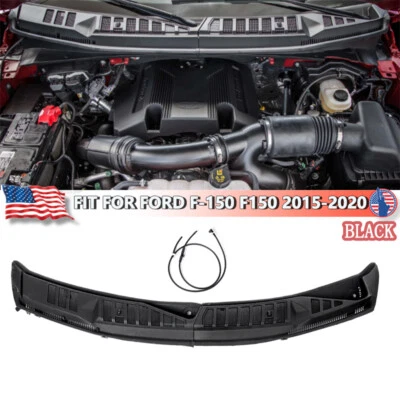 Front Black Windshield Wiper Cowl Cover For Ford F-150 2015-2020 #FL3Z15022A69A - Image 1 of 4