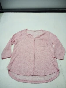 Womens Very Lightweight Sweater Medium Kate & Sam Pink Sheer With Pocket  - Picture 1 of 5